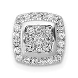 14k-white-gold-1-3ct-diamond-square-cluster-chain-slide-pendant-SolomonJeweler-Wichita-KS-CustomJewelry