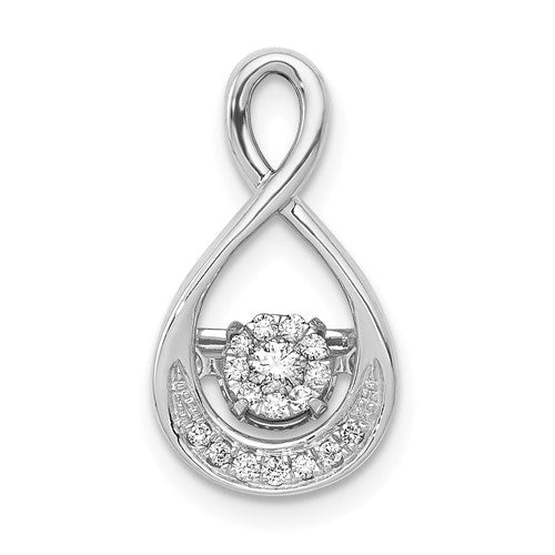 14k-white-gold-1-10ct-vibrant-moving-diamond-teardrop-chain-slide-pendant-SolomonJeweler-Wichita-KS-CustomJewelry