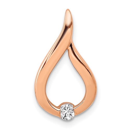 14k-rose-gold-1-10ct-diamond-teardrop-chain-slide-SolomonJeweler-Wichita-KS-CustomJewelry
