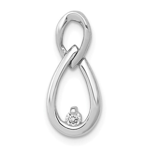 14k-white-gold-1-20ct-diamond-teardrop-infinity-chain-slide-SolomonJeweler-Wichita-KS-CustomJewelry