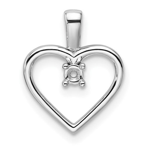 14k-white-gold-heart-pendant-05ct-mounting-SolomonJeweler-Wichita-KS-CustomJewelry