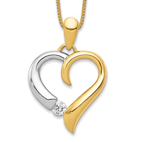 14k-two-tone-1-15ct-diamond-heart-pendant-SolomonJeweler-Wichita-KS-CustomJewelry