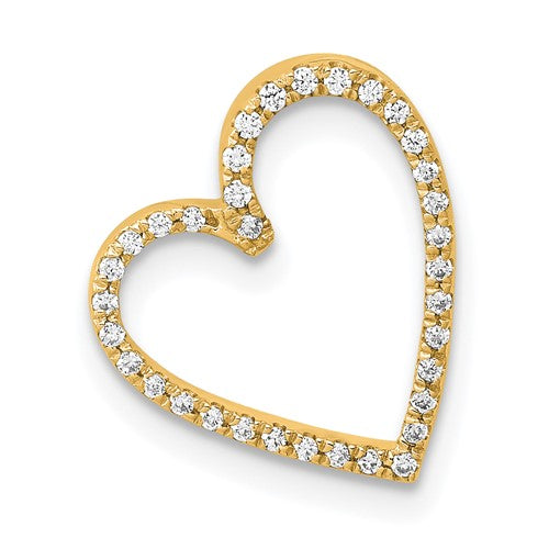 14k-1-10ct-diamond-vintage-heart-chain-slide-SolomonJeweler-Wichita-KS-CustomJewelry
