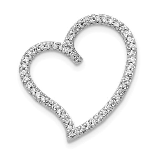 14k-white-gold-1-4ct-diamond-heart-chain-slide-SolomonJeweler-Wichita-KS-CustomJewelry