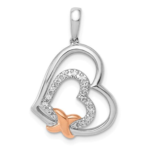 14k-white-and-rose-gold-1-15ct-diamond-entwined-hearts-pendant-SolomonJeweler-Wichita-KS-CustomJewelry