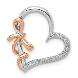 14k-white-and-rose-gold-diamond-polished-heart-w-bow-chain-slide-SolomonJeweler-Wichita-KS-CustomJewelry
