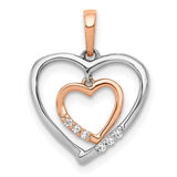 14kt-white-w-rose-gold-heart-charm-diamond-heart-pendant-SolomonJeweler-Wichita-KS-CustomJewelry