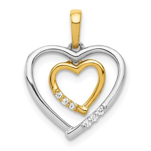 14kt-two-tone-heart-charm-diamond-heart-pendant-SolomonJeweler-Wichita-KS-CustomJewelry