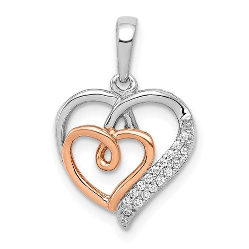 14k-white-and-rose-gold-1-20ct-diamond-double-hearts-pendant-SolomonJeweler-Wichita-KS-CustomJewelry