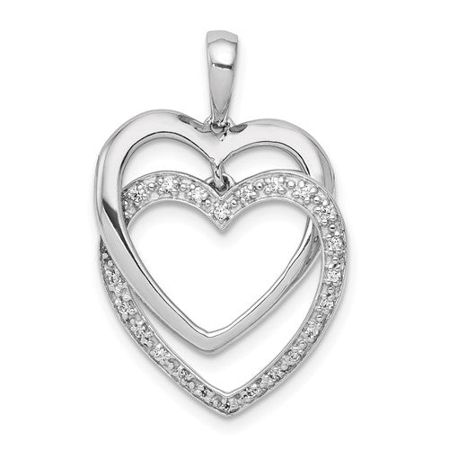14k-white-gold-1-10ct-diamond-double-heart-pendant-SolomonJeweler-Wichita-KS-CustomJewelry