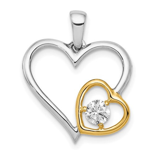 14k-two-tone-1-5ct-diamond-double-heart-pendant-SolomonJeweler-Wichita-KS-CustomJewelry