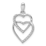 14k-white-gold-diamond-1-10ct-entwined-hearts-pendant-SolomonJeweler-Wichita-KS-CustomJewelry