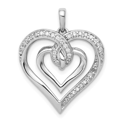 14k-white-gold-1-6ct-diamond-entwined-heart-pendant-SolomonJeweler-Wichita-KS-CustomJewelry