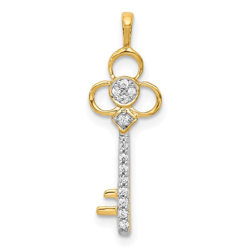 14k-diamond-club-key-pendant-SolomonJeweler-Wichita-KS-CustomJewelry