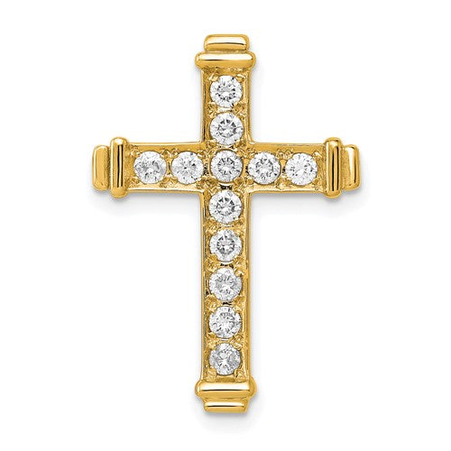14k-aa-3-8ct-diamond-latin-cross-chain-slide-SolomonJeweler-Wichita-KS-CustomJewelry