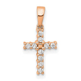 14k-rose-gold-diamond-latin-cross-pendant-SolomonJeweler-Wichita-KS-CustomJewelry