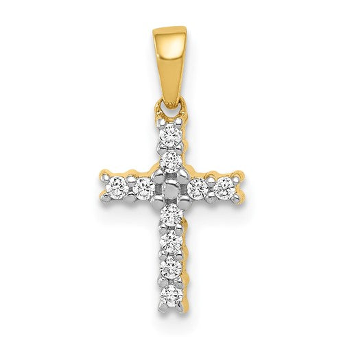 14k-and-rhodium-1-10ct-diamond-latin-cross-pendant-SolomonJeweler-Wichita-KS-CustomJewelry