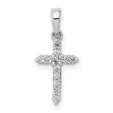 14k-white-gold-polished-diamond-cross-pendant-SolomonJeweler-Wichita-KS-CustomJewelry