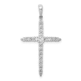 14k-white-gold-polished-1-2ct-diamond-cross-pendant-SolomonJeweler-Wichita-KS-CustomJewelry