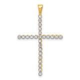 14k-and-rhodium-1-4ct-diamond-cross-pendant-SolomonJeweler-Wichita-KS-CustomJewelry