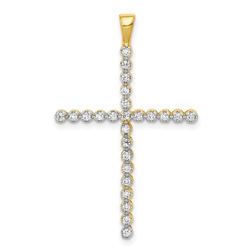14k-and-rhodium-1-4ct-diamond-cross-pendant-SolomonJeweler-Wichita-KS-CustomJewelry