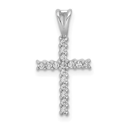 14k-white-gold-1-6ct-diamond-latin-cross-pendant-SolomonJeweler-Wichita-KS-CustomJewelry