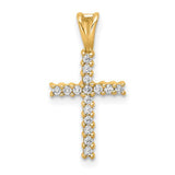 14k-1-6ct-diamond-latin-cross-pendant-SolomonJeweler-Wichita-KS-CustomJewelry
