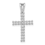 14k-white-gold-1-4ct-diamond-latin-cross-pendant-SolomonJeweler-Wichita-KS-CustomJewelry