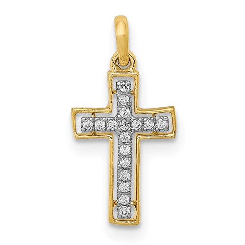 14k-and-rhodium-1-20ct-diamond-cross-pendant-SolomonJeweler-Wichita-KS-CustomJewelry
