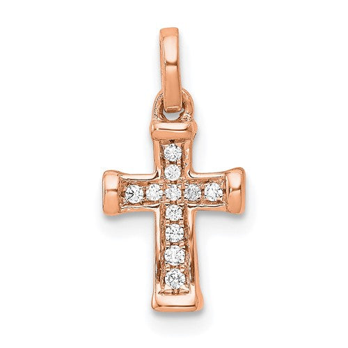 14k-rose-gold-small-1-20ct-diamond-latin-cross-pendant-SolomonJeweler-Wichita-KS-CustomJewelry