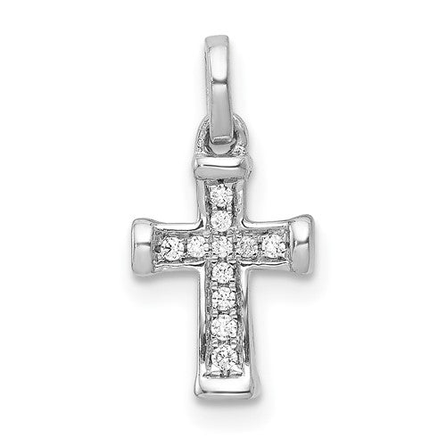 14k-white-gold-small-1-20ct-diamond-latin-cross-pendant-SolomonJeweler-Wichita-KS-CustomJewelry