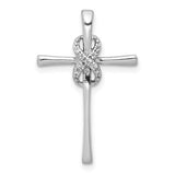 14k-white-gold-03ct-diamond-infinity-cross-chain-slide-SolomonJeweler-Wichita-KS-CustomJewelry