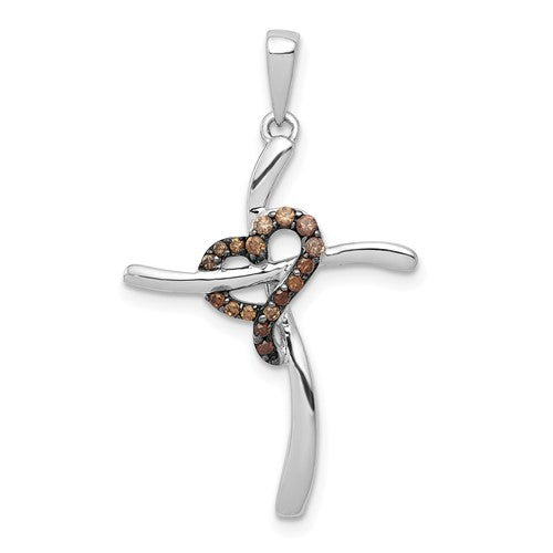 14k-white-gold-1-10ct-champagne-diamond-heart-cross-pendant-SolomonJeweler-Wichita-KS-CustomJewelry