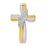 14k-two-tone-diamond-cross-pendant-SolomonJeweler-Wichita-KS-CustomJewelry