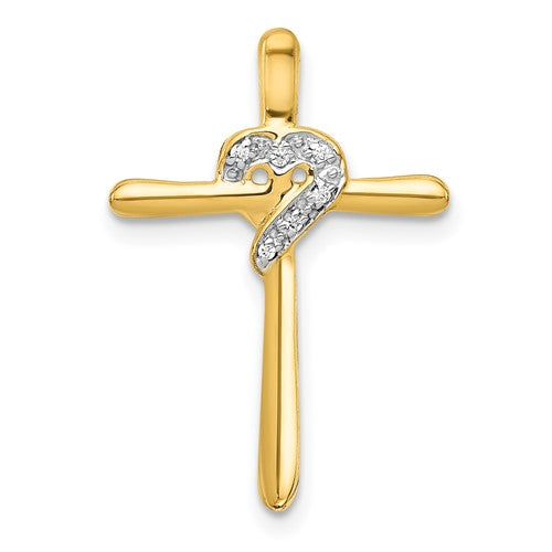 14k-02ct-diamond-heart-cross-chain-slide-SolomonJeweler-Wichita-KS-CustomJewelry