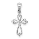 14k-white-gold-diamond-accented-cross-pendant-SolomonJeweler-Wichita-KS-CustomJewelry