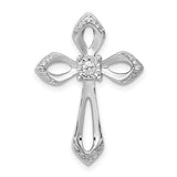 14k-white-gold-1-8ct-diamond-cross-chain-slide-SolomonJeweler-Wichita-KS-CustomJewelry