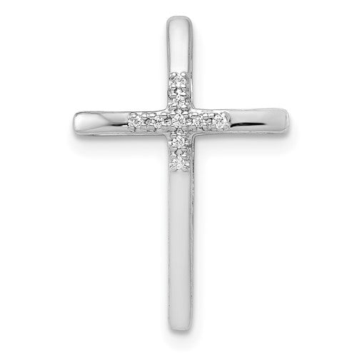 14k-white-gold-03ct-diamond-cross-chain-slide-SolomonJeweler-Wichita-KS-CustomJewelry