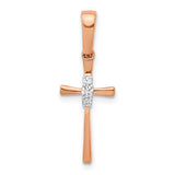 14k-rose-gold-03ct-diamond-cross-pendant-SolomonJeweler-Wichita-KS-CustomJewelry
