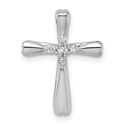 14k-white-gold-diamond-cross-chain-slide-SolomonJeweler-Wichita-KS-CustomJewelry