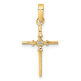 14k-01ct-diamond-polished-cross-pendant-SolomonJeweler-Wichita-KS-CustomJewelry