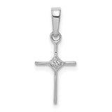14k-white-gold-small-01ct-diamond-cross-pendant-SolomonJeweler-Wichita-KS-CustomJewelry