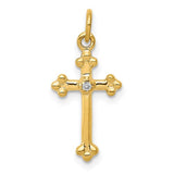 14k-small-diamond-budded-cross-pendant-SolomonJeweler-Wichita-KS-CustomJewelry