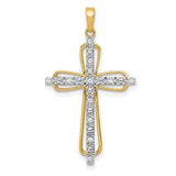 14k-rhodium-diamond-cross-pendant-SolomonJeweler-Wichita-KS-CustomJewelry