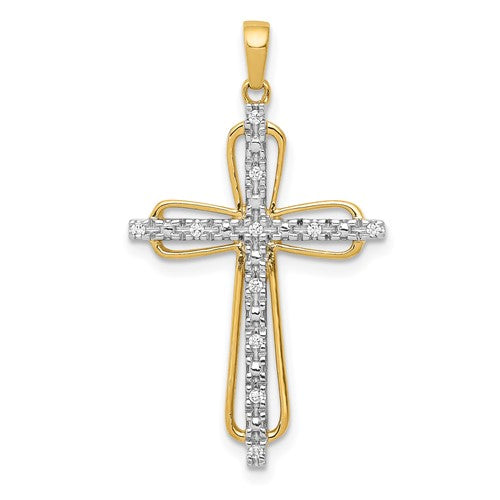 14k-rhodium-diamond-cross-pendant-SolomonJeweler-Wichita-KS-CustomJewelry