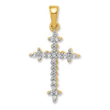 14k-and-rhodium-1-6ct-diamond-fleur-de-lis-cross-pendant-SolomonJeweler-Wichita-KS-CustomJewelry