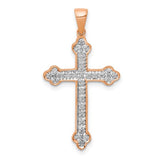 14k-rose-gold-rhodium-diamond-cross-pendant-SolomonJeweler-Wichita-KS-CustomJewelry