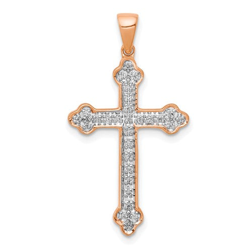 14k-rose-gold-rhodium-diamond-cross-pendant-SolomonJeweler-Wichita-KS-CustomJewelry