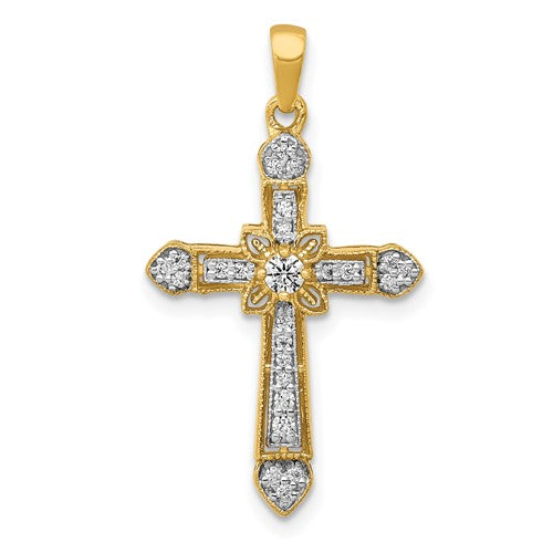 14k-1-6ct-diamond-filigree-cross-pendant-SolomonJeweler-Wichita-KS-CustomJewelry