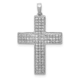 14k-white-gold-1-2ct-diamond-latin-cross-pendant-SolomonJeweler-Wichita-KS-CustomJewelry